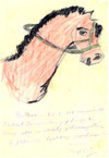 Resim Çalışması (1947) 13x17 CM. Kağıt Üzerine Pastel Boya